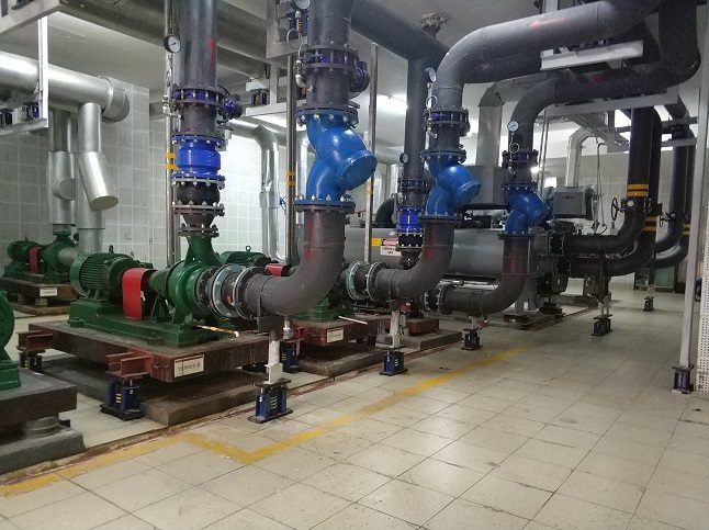 泵房机组减振降噪现场